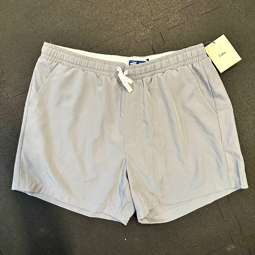 Gray Drawstring Shorts - Picture 2 of 4
